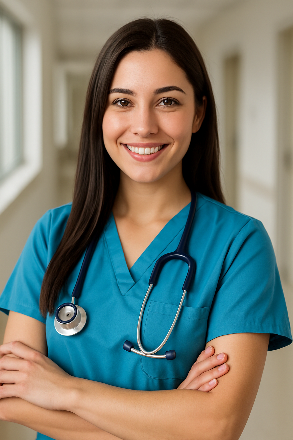 Healthcare professional with stethoscope